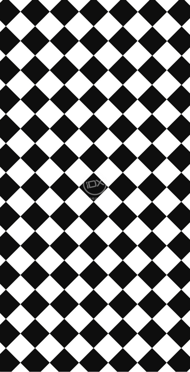 棋盤格-黑白斜格